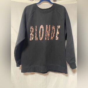 Brunette the Label Leopard Blonde Sweatshirt M/L